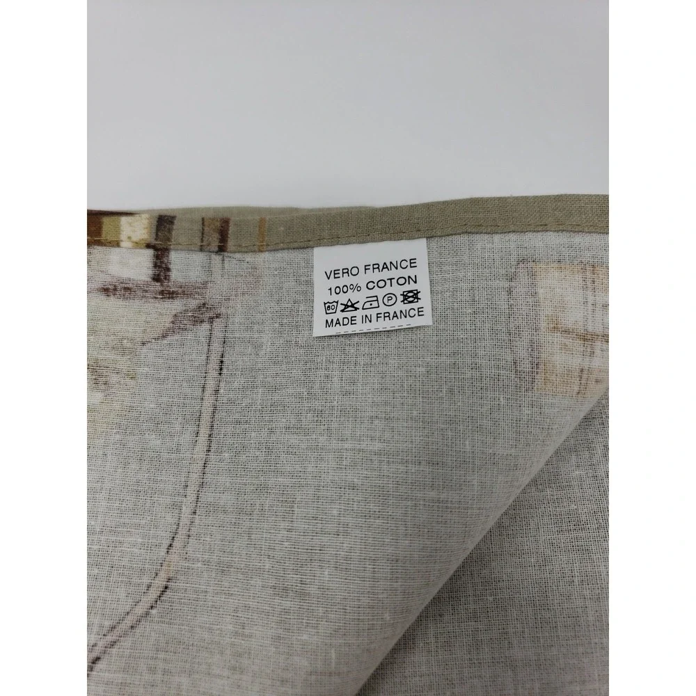 Vero France Tablecloth 60x100 Cotton Winery Green Rectangle Made in France
